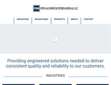 Tablet Screenshot of pennaluminum.com